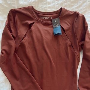 Abercrombie cutout soft bodysuit NWT